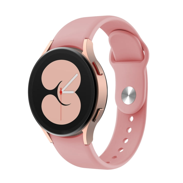 For Samsung Galaxy Watch4 40&44mm/Watch4 Classic 42&46mm Silicone Reverse Buckle Watch Band(Rose Pink) - Watch Bands by buy2fix | Online Shopping UK | buy2fix