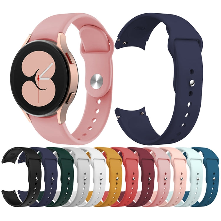 For Samsung Galaxy Watch4 40&44mm/Watch4 Classic 42&46mm Silicone Reverse Buckle Watch Band(Rose Pink) - Watch Bands by buy2fix | Online Shopping UK | buy2fix