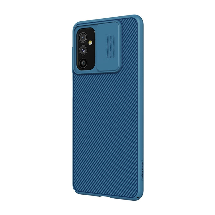 For Samsung Galaxy M52 5G NILLKIN Black Mirror Series Camshield PC Phone Case(Blue) - Galaxy Phone Cases by NILLKIN | Online Shopping UK | buy2fix