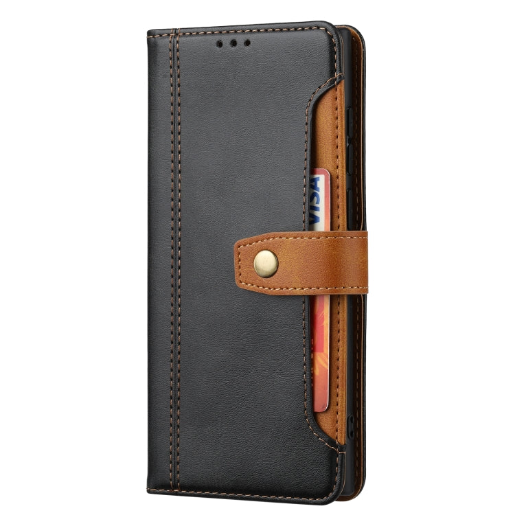 For Xiaomi Redmi Note 11/Poco M4 Pro Calf Texture Double Fold Leather Phone Case(Black) - Xiaomi Cases by buy2fix | Online Shopping UK | buy2fix
