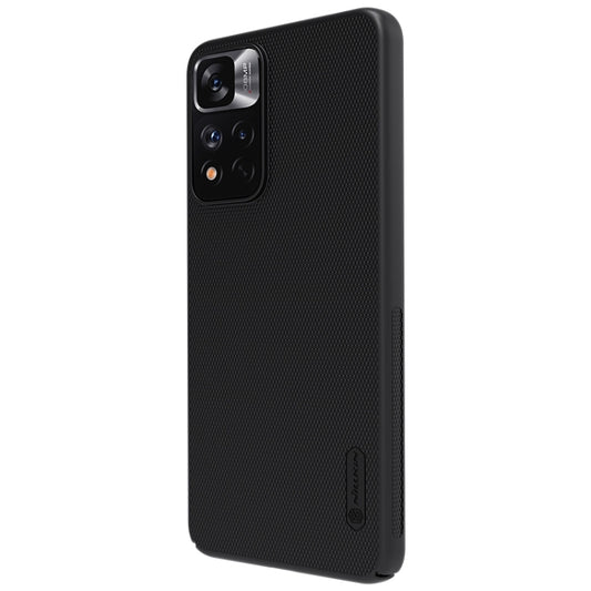 For Xiaomi Redmi Note 11 Pro Glogal / 11 Pro Glogal 5G / 11 Pro+ 5G India / 11E Pro 5G NILLKIN Frosted Concave-convex Texture PC Case (Black) by NILLKIN