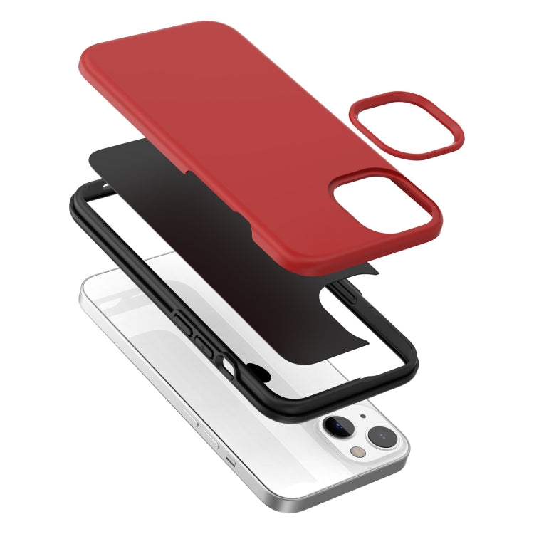For iPhone 13 Rubber Oil Surface Phone Case(Red) - iPhone 13 Cases by buy2fix | Online Shopping UK | buy2fix