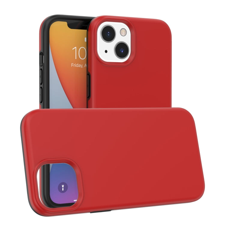For iPhone 13 Rubber Oil Surface Phone Case(Red) - iPhone 13 Cases by buy2fix | Online Shopping UK | buy2fix