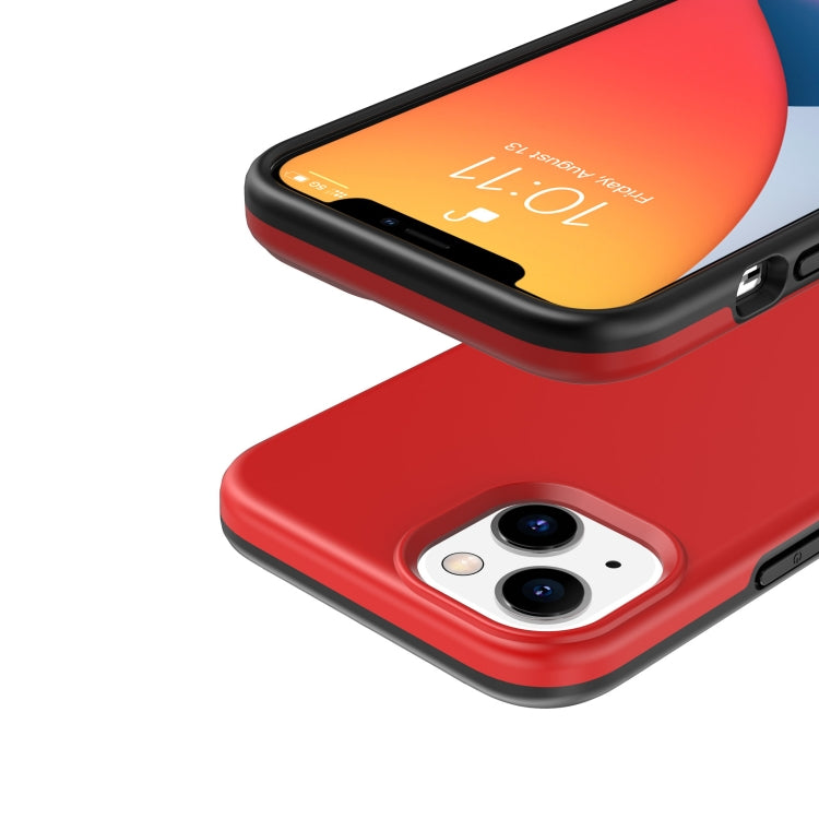 For iPhone 13 Rubber Oil Surface Phone Case(Red) - iPhone 13 Cases by buy2fix | Online Shopping UK | buy2fix