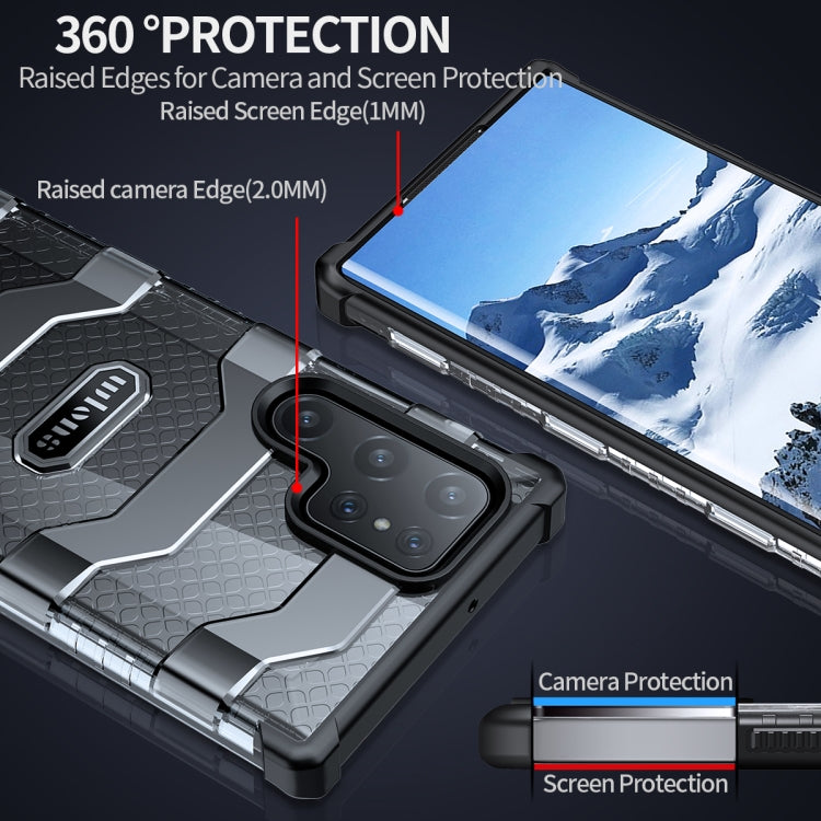 For Samsung Galaxy S22 Ultra 5G wlons Explorer Series PC+TPU Phone Case(Black) - Galaxy S22 Ultra 5G Cases by wlons | Online Shopping UK | buy2fix