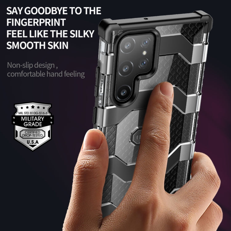For Samsung Galaxy S22 Ultra 5G wlons Explorer Series PC+TPU Phone Case(Black) - Galaxy S22 Ultra 5G Cases by wlons | Online Shopping UK | buy2fix