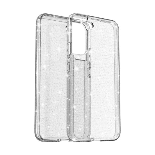 For Samsung Galaxy S22 5G Shockproof Terminator Style Glitter Powder Protective Phone Case(White) - Galaxy S22 5G Cases by buy2fix | Online Shopping UK | buy2fix