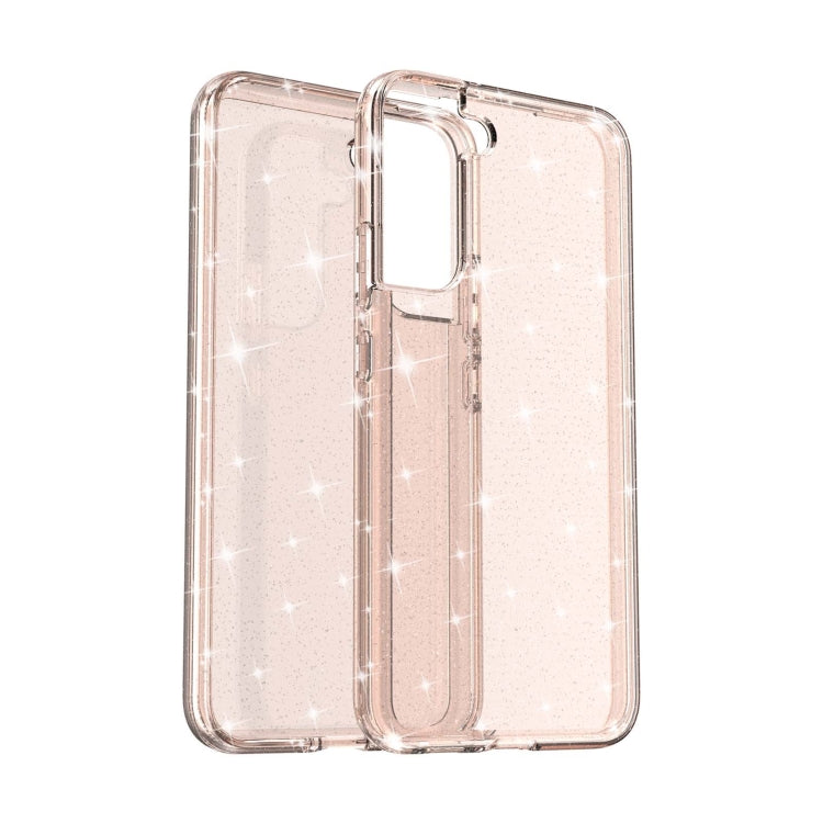 For Samsung Galaxy S22+ 5G Shockproof Terminator Style Glitter Powder Protective Phone Case(Gold) - Galaxy S22+ 5G Cases by buy2fix | Online Shopping UK | buy2fix