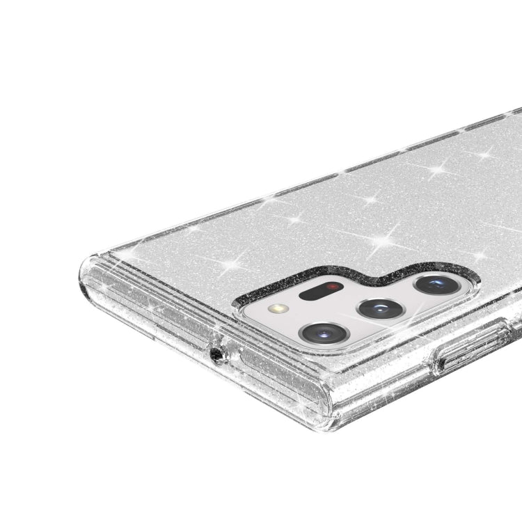 For Samsung Galaxy S22 Ultra 5G Shockproof Terminator Style Glitter Powder Protective Phone Case(White) - Galaxy S22 Ultra 5G Cases by buy2fix | Online Shopping UK | buy2fix