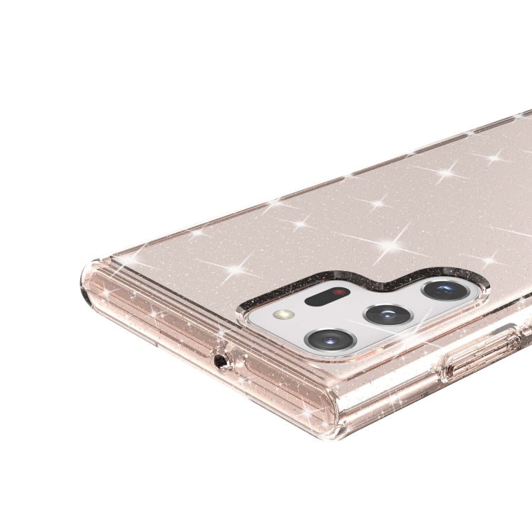 For Samsung Galaxy S22 Ultra 5G Shockproof Terminator Style Glitter Powder Protective Phone Case(Gold) - Galaxy S22 Ultra 5G Cases by buy2fix | Online Shopping UK | buy2fix