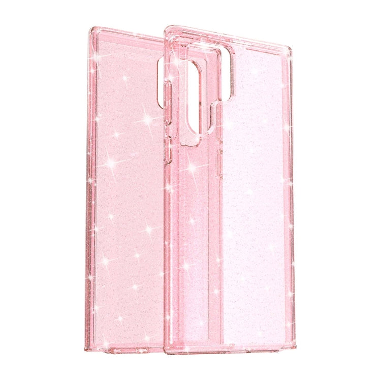 For Samsung Galaxy S22 Ultra 5G Shockproof Terminator Style Glitter Powder Protective Phone Case(Pink) - Galaxy S22 Ultra 5G Cases by buy2fix | Online Shopping UK | buy2fix