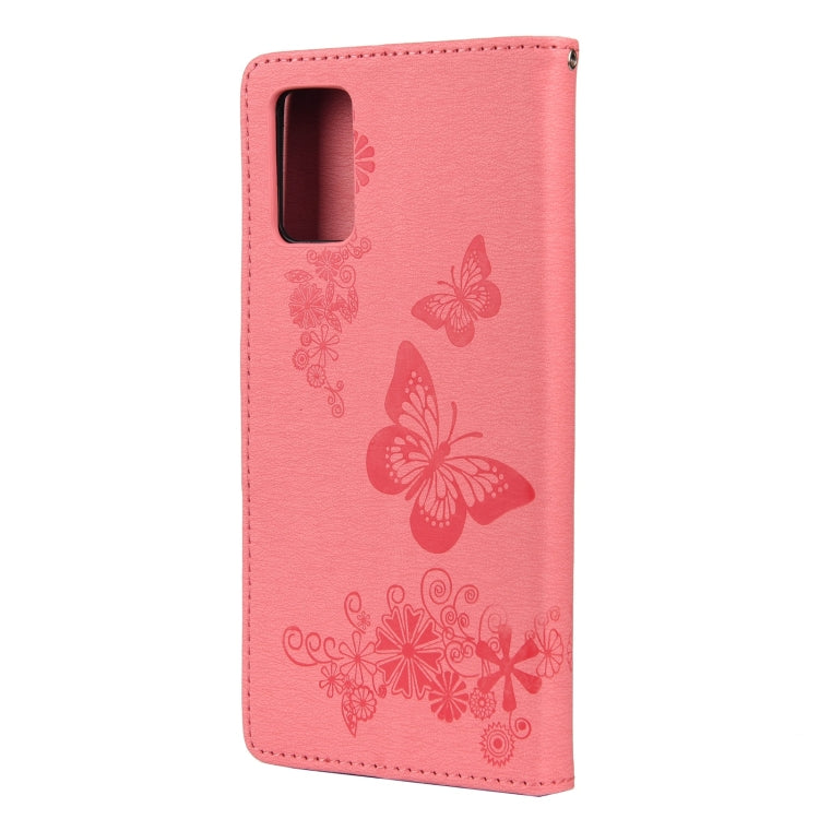 For Xiaomi Redmi Note 11 5G Butterfly Embossed Horizontal Flip Leather Phone Case with Card Slot & Holder(Pink) - Xiaomi Cases by buy2fix | Online Shopping UK | buy2fix