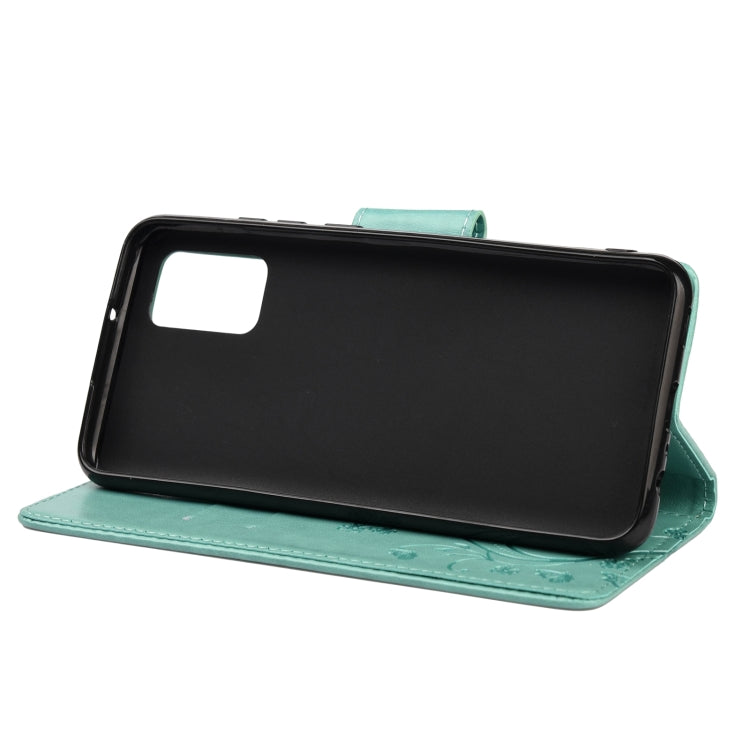 For Xiaomi Redmi Note 11 Pro Butterfly Flower Pattern Horizontal Flip Leather Phone Case with Card Slot & Holder(Green) - Xiaomi Cases by buy2fix | Online Shopping UK | buy2fix