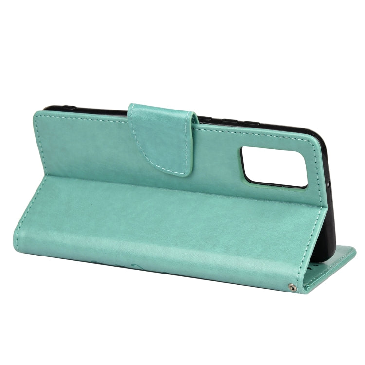 For Xiaomi Redmi Note 11 Pro Butterfly Flower Pattern Horizontal Flip Leather Phone Case with Card Slot & Holder(Green) - Xiaomi Cases by buy2fix | Online Shopping UK | buy2fix