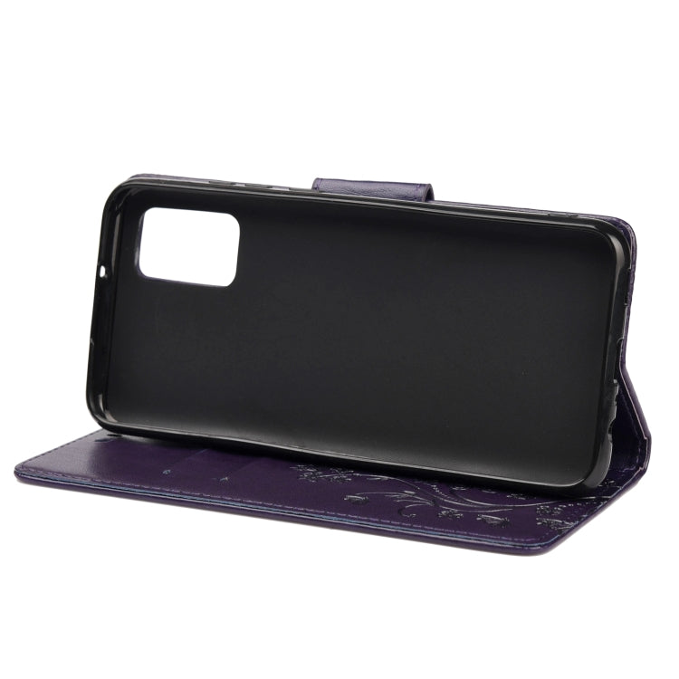 For Xiaomi Redmi Note 11 Pro Butterfly Flower Pattern Horizontal Flip Leather Phone Case with Card Slot & Holder(Dark Purple) - Xiaomi Cases by buy2fix | Online Shopping UK | buy2fix