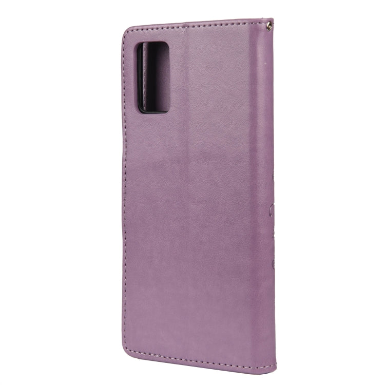 For Xiaomi Redmi Note 11 Pro Butterfly Flower Pattern Horizontal Flip Leather Phone Case with Card Slot & Holder(Light Purple) - Xiaomi Cases by buy2fix | Online Shopping UK | buy2fix