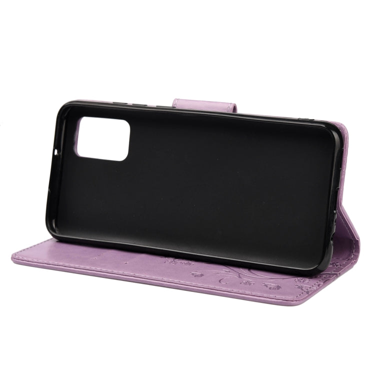 For Xiaomi Redmi Note 11 Pro Butterfly Flower Pattern Horizontal Flip Leather Phone Case with Card Slot & Holder(Light Purple) - Xiaomi Cases by buy2fix | Online Shopping UK | buy2fix