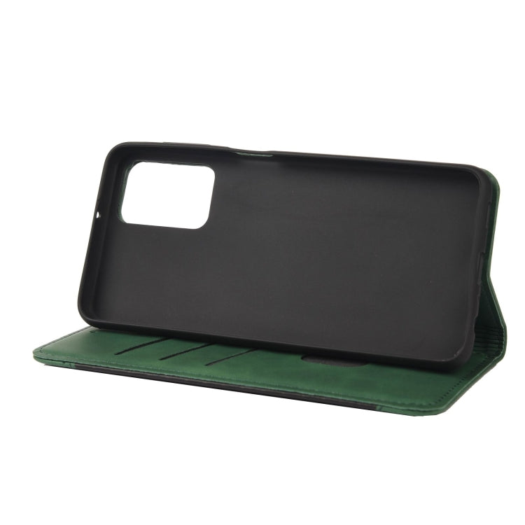 For Xiaomi Redmi Note 11 Pro Skin Feel Splicing Leather Phone Case(Green) - Xiaomi Cases by buy2fix | Online Shopping UK | buy2fix