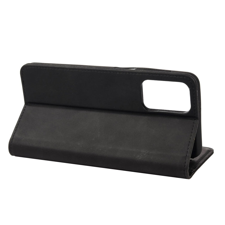For Xiaomi Redmi Note 11 Skin Feel Splicing Leather Phone Case(Black) - Xiaomi Cases by buy2fix | Online Shopping UK | buy2fix