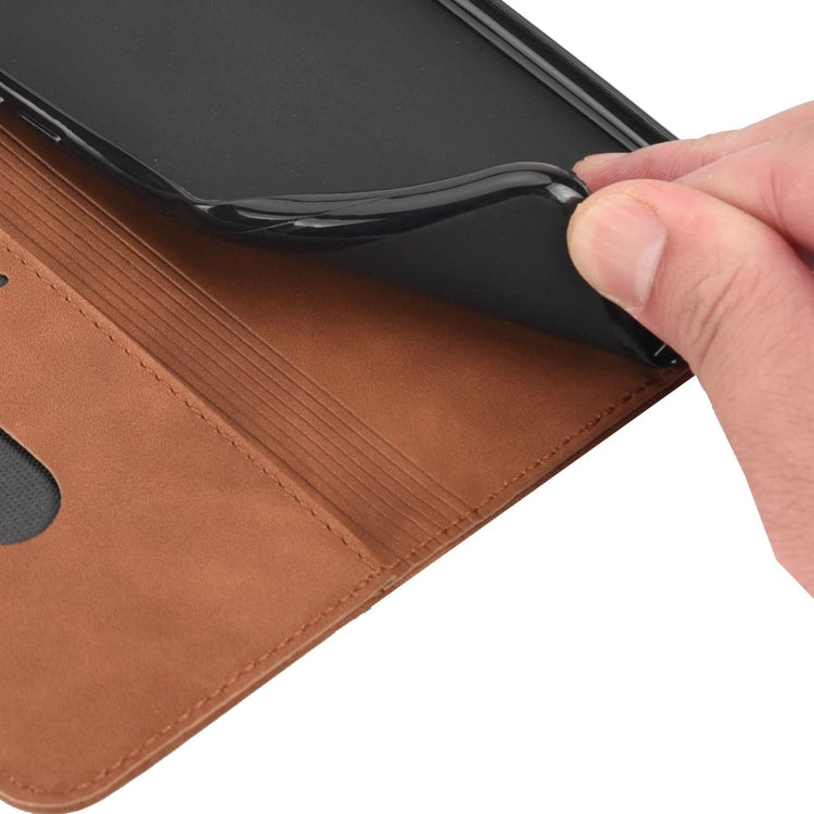 For Xiaomi Redmi Note 11 Skin Feel Splicing Leather Phone Case(Brown) - Xiaomi Cases by buy2fix | Online Shopping UK | buy2fix
