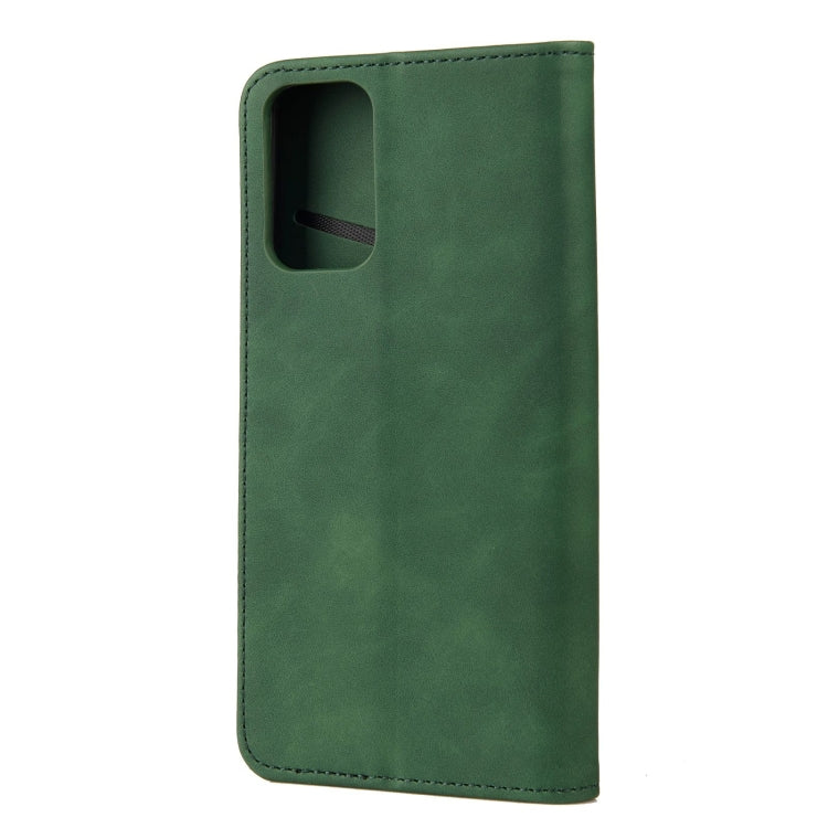 For Xiaomi Redmi Note 11 Skin Feel Splicing Leather Phone Case(Green) - Xiaomi Cases by buy2fix | Online Shopping UK | buy2fix