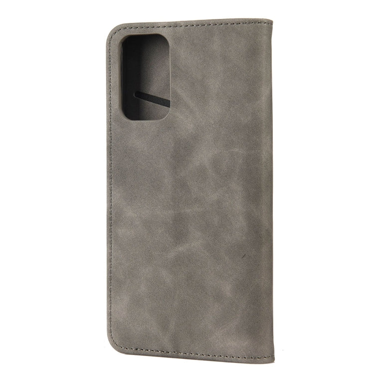 For Xiaomi Redmi Note 11 Skin Feel Splicing Leather Phone Case(Grey) - Xiaomi Cases by buy2fix | Online Shopping UK | buy2fix