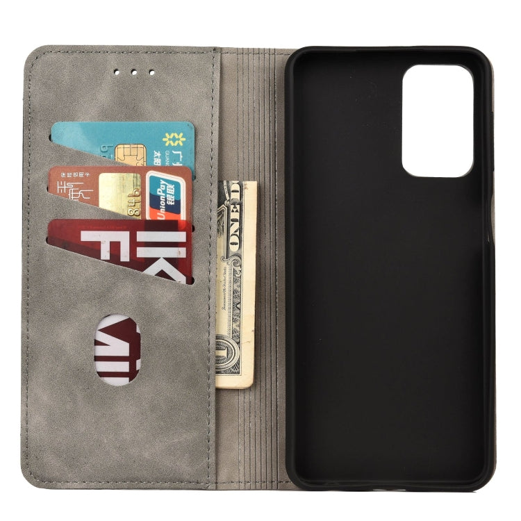 For Xiaomi Redmi Note 11 Skin Feel Splicing Leather Phone Case(Grey) - Xiaomi Cases by buy2fix | Online Shopping UK | buy2fix