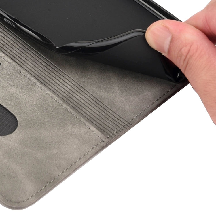 For Xiaomi Redmi Note 11 Skin Feel Splicing Leather Phone Case(Grey) - Xiaomi Cases by buy2fix | Online Shopping UK | buy2fix