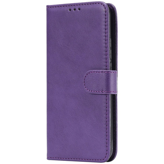 For Huawei Mate 20 Lite Solid Color Horizontal Flip Protective Case with Holder & Card Slots & Wallet & Photo Frame & Lanyard(Purple) by buy2fix