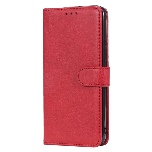 For Huawei P Smart Z / Y9 Prime (2019) Solid Color Horizontal Flip Protective Case with Holder & Card Slots & Wallet & Photo Frame & Lanyard(Red) by buy2fix