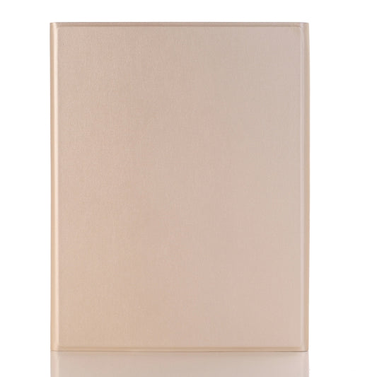 A07B-A Lambskin Texture Square Keycap Bluetooth Keyboard Leather Case with Touch Control For iPad 9.7 2018 & 2017 / Pro 9.7 inch / Air 2(Gold) by buy2fix