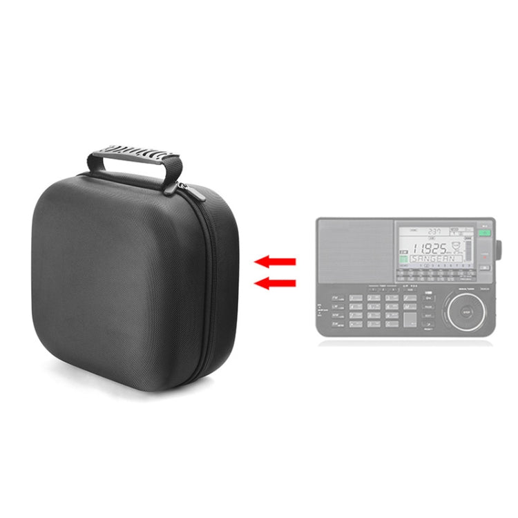 For SANGEAN ATS-909X Shortwave Radio Protective Storage Bag(Black) - Player Accessories by buy2fix | Online Shopping UK | buy2fix