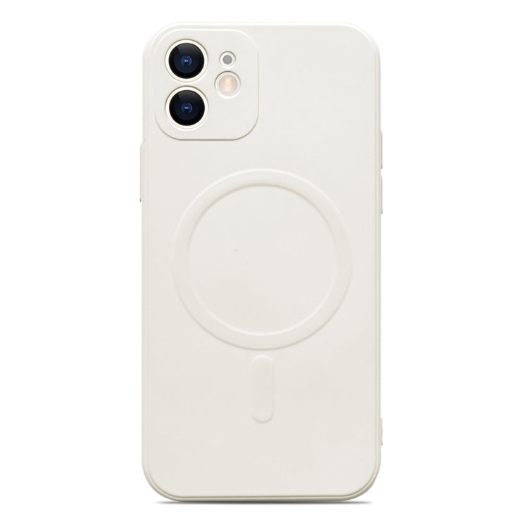 For iPhone 11 Liquid Silicone Full Coverage Magsafe Phone Case (White) - iPhone 11 Cases by buy2fix | Online Shopping UK | buy2fix