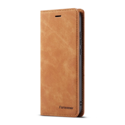For Huawei P20 Lite Forwenw Dream Series Oil Edge Strong Magnetism Horizontal Flip Leather Case with Holder & Card Slots & Wallet & Photo Frame(Brown) by Forwenw