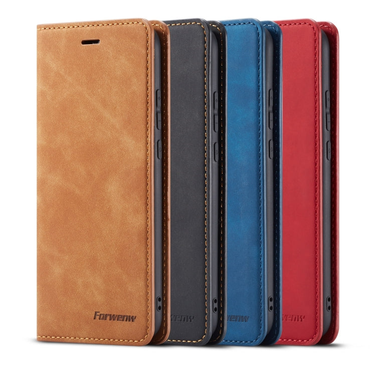 For Huawei P20 Lite Forwenw Dream Series Oil Edge Strong Magnetism Horizontal Flip Leather Case with Holder & Card Slots & Wallet & Photo Frame(Brown) by Forwenw