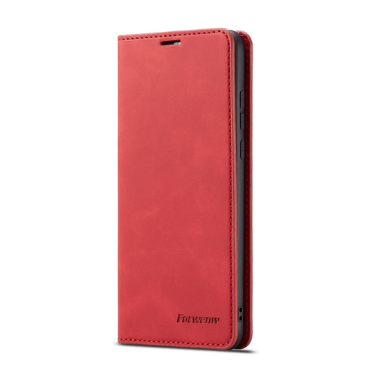 For Huawei P30 Lite Forwenw Dream Series Oil Edge Strong Magnetism Horizontal Flip Leather Case with Holder & Card Slots & Wallet & Photo Frame(Red) by Forwenw