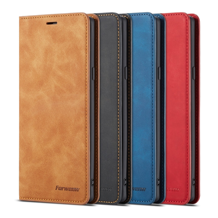 For Galaxy Note9 Forwenw Dream Series Oil Edge Strong Magnetism Horizontal Flip Leather Case with Holder & Card Slots & Wallet & Photo Frame(Black) by Forwenw