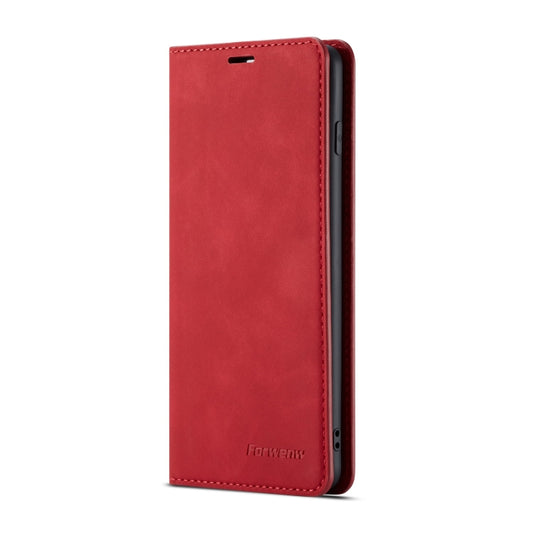 For Galaxy S10+ Forwenw Dream Series Oil Edge Strong Magnetism Horizontal Flip Leather Case with Holder & Card Slots & Wallet & Photo Frame(Red) by Forwenw