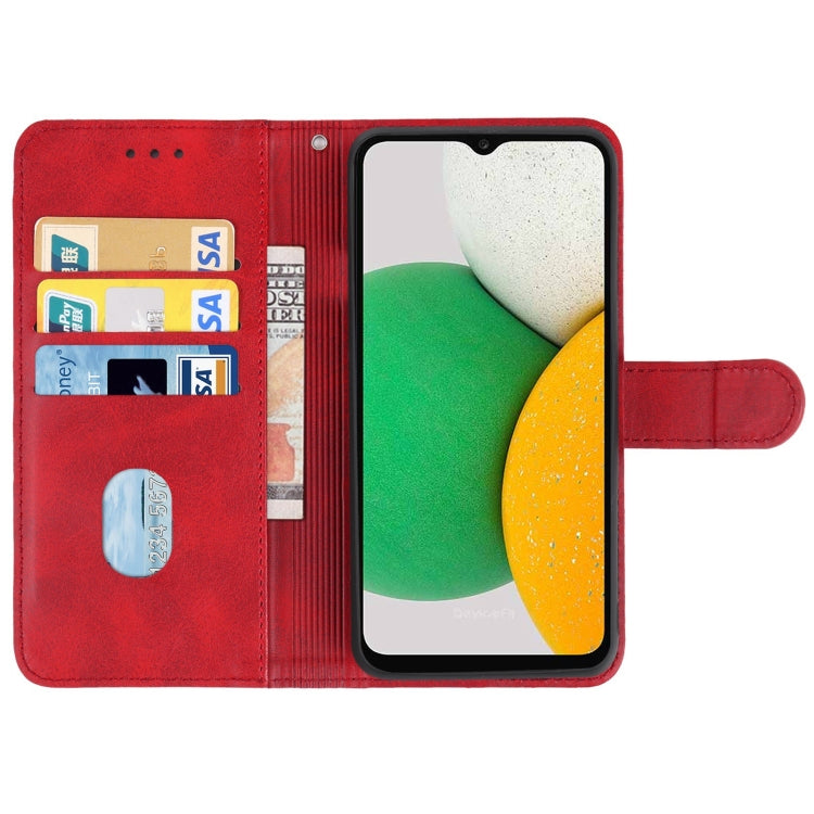Leather Phone Case For Samsung Galaxy A03 Core(Red) - Galaxy Phone Cases by buy2fix | Online Shopping UK | buy2fix