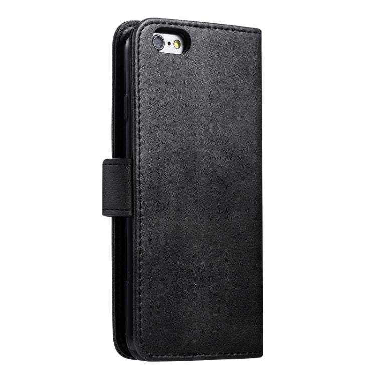 For iPhone 6 GUSSIM Magnetic Horizontal Flip Leather Case with Holder & Card Slots & & Wallet(Black) - More iPhone Cases by GUSSIM | Online Shopping UK | buy2fix