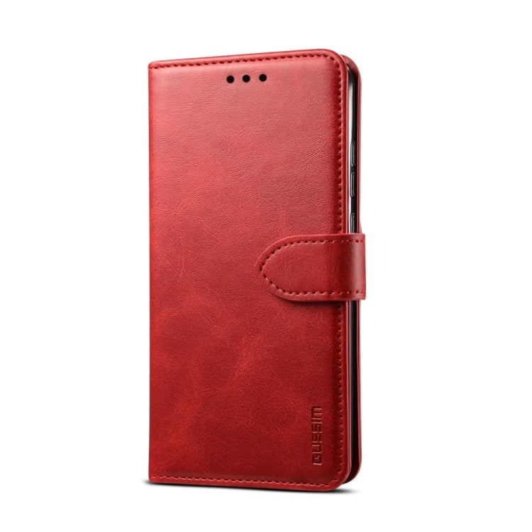 For iPhone 8 Plus / 7 Plus GUSSIM Magnetic Horizontal Flip Leather Case with Holder & Card Slots & & Wallet(Red) - More iPhone Cases by GUSSIM | Online Shopping UK | buy2fix