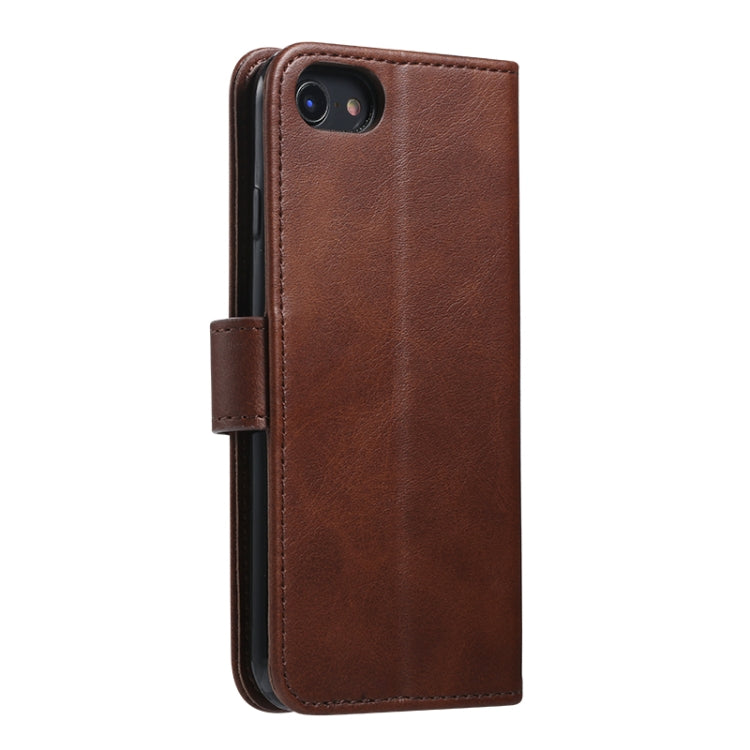 For iPhone 8 / 7 GUSSIM Magnetic Horizontal Flip Leather Case with Holder & Card Slots & & Wallet(Brown) - More iPhone Cases by GUSSIM | Online Shopping UK | buy2fix