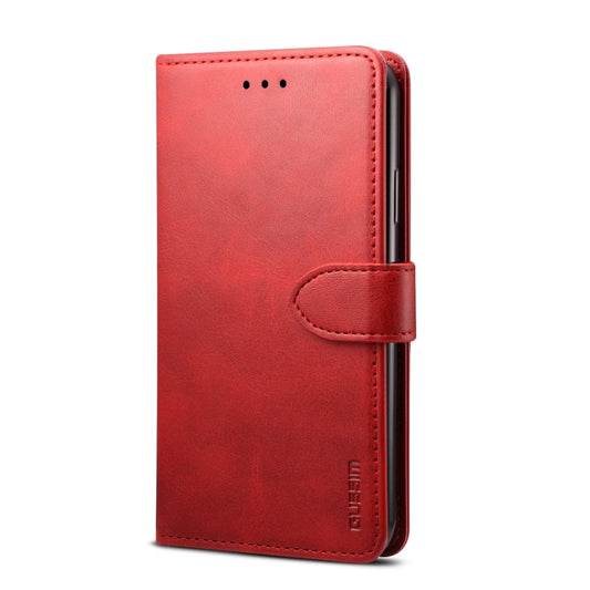 For iPhone 11 GUSSIM Magnetic Horizontal Flip Leather Case with Holder & Card Slots & & Wallet(Red) by GUSSIM