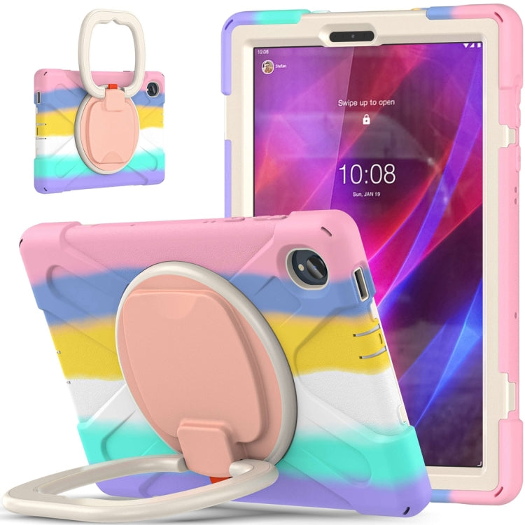 For Lenovo Tab K10 / M10 Plus Silicone + PC Protective Tablet Case(Colorful Pink) - Lenovo by buy2fix | Online Shopping UK | buy2fix
