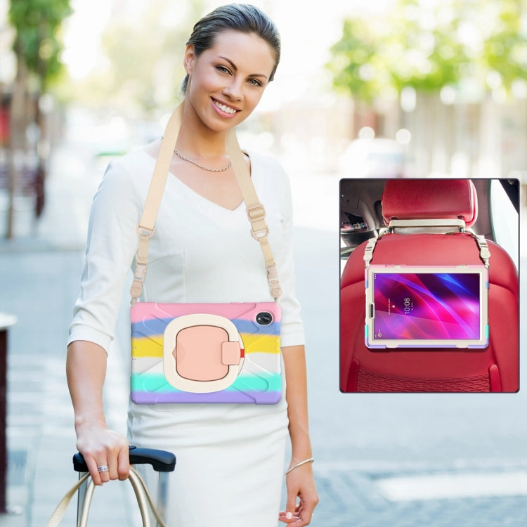 For Lenovo Tab K10 / M10 Plus Silicone + PC Protective Tablet Case(Colorful Pink) - Lenovo by buy2fix | Online Shopping UK | buy2fix