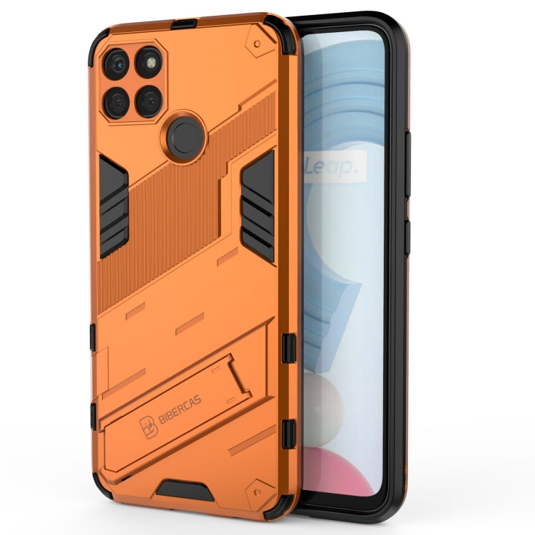 For OPPO Realme C21Y Punk Armor 2 in 1 PC + TPU Shockproof Phone Case(Orange) - Realme Cases by buy2fix | Online Shopping UK | buy2fix