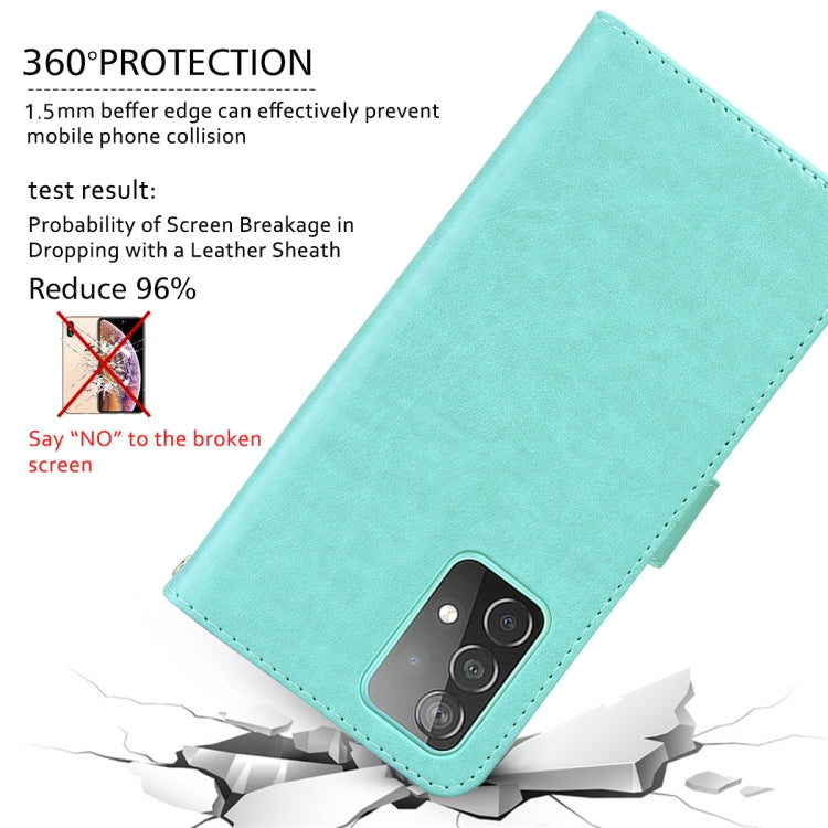 For Samsung Galaxy S22 5G Rose Embossed Leather Phone Case(Green) - Galaxy S22 5G Cases by buy2fix | Online Shopping UK | buy2fix