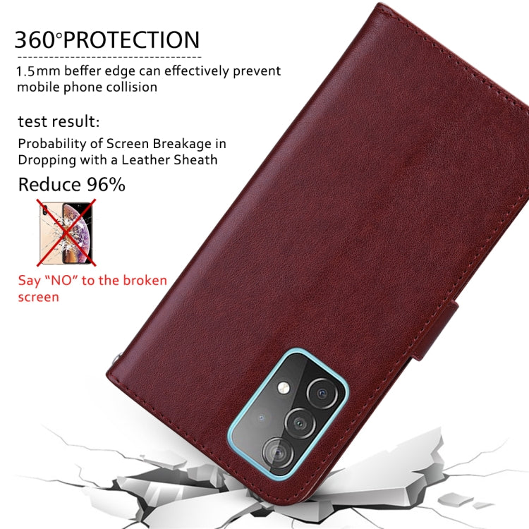 For Samsung Galaxy S22+ 5G Rose Embossed Leather Phone Case(Brown) - Galaxy S22+ 5G Cases by buy2fix | Online Shopping UK | buy2fix