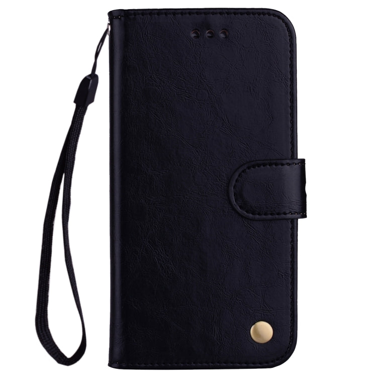 For Samsung Galaxy S22 Ultra 5G Oil Wax Texture Leather Phone Case(Black) - Galaxy S22 Ultra 5G Cases by buy2fix | Online Shopping UK | buy2fix