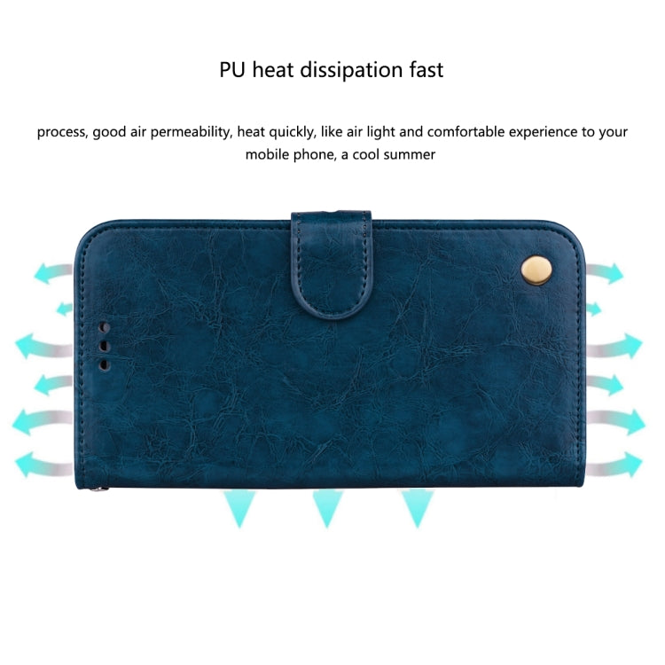For Samsung Galaxy S22 Ultra 5G Oil Wax Texture Leather Phone Case(Black) - Galaxy S22 Ultra 5G Cases by buy2fix | Online Shopping UK | buy2fix